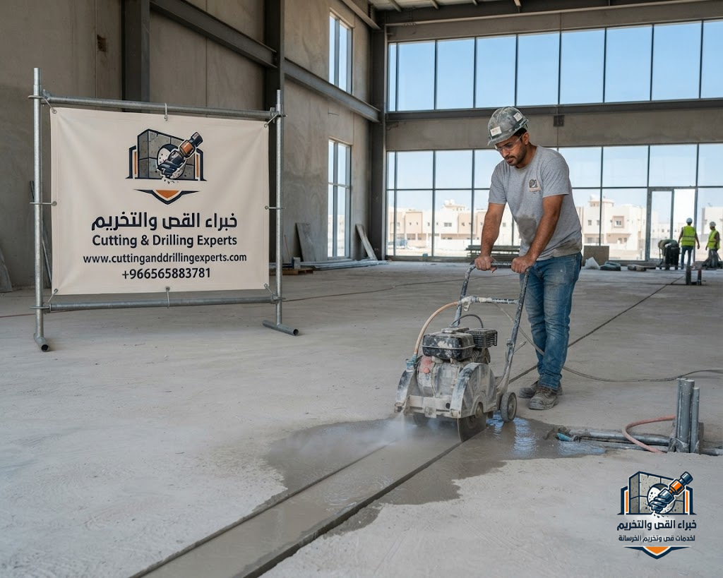 خبراء القص والتخريم يقدمون خدمات قص خرسانة حي الحرازات جدة وفتح الكور وقص الجدران والأسقف بأحدث التقنيات